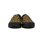 Vans Black and Brown Leopard OG Classic Slip-On Sneakers