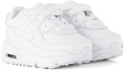 Nike Baby White Air Max 90 LTR Sneakers