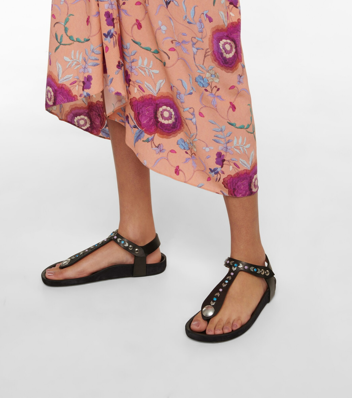 Isabel Marant - Enavy leather thong sandals Isabel Marant