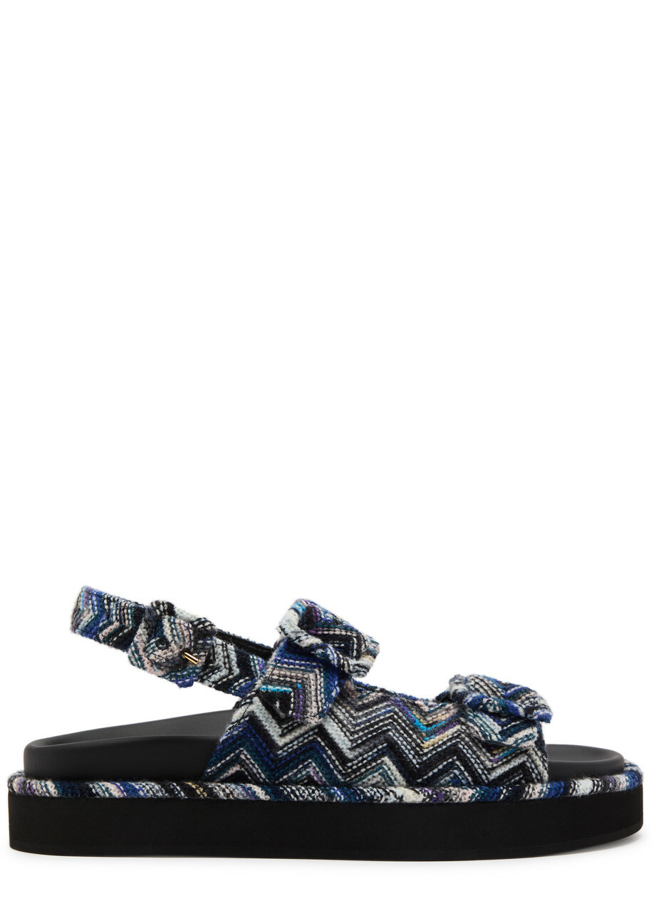 サンダル・ミュール MISSONI Women Sandals MWB009083 SEA BLUE Missoni Sandals for Women | Mytheresa
