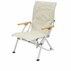 Snow Peak Low Beach Chair 30 in Ivory