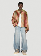 Lanvin Curb Chevron Knit Jacket