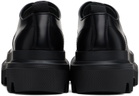 Dolce&Gabbana Black Brushed Calfskin High Trekking Derbys