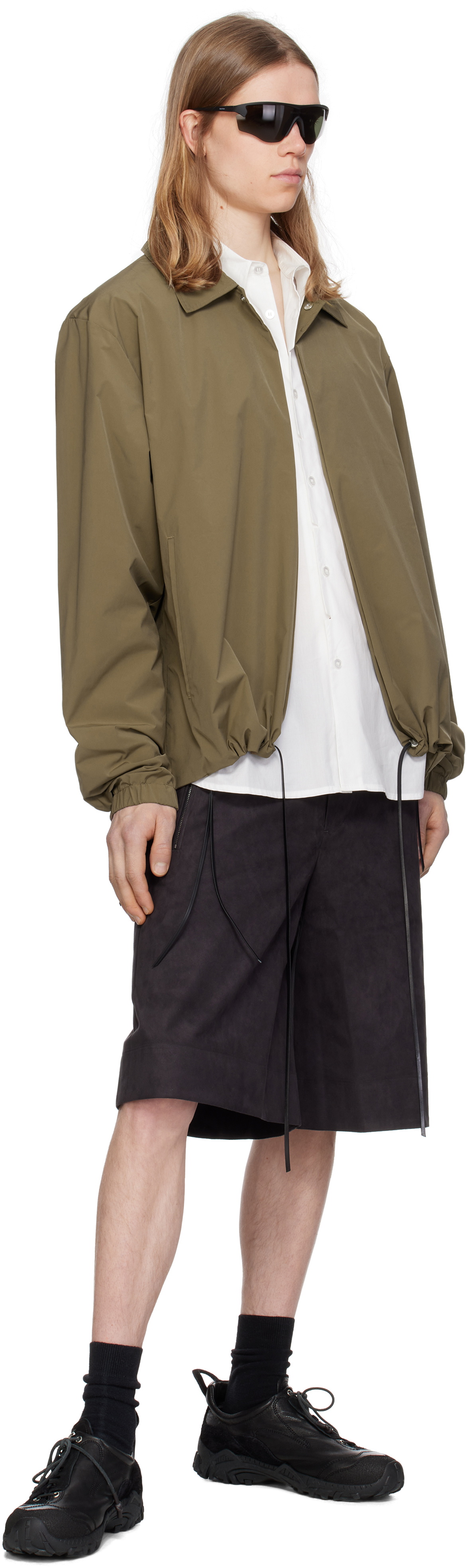 POST ARCHIVE FACTION (PAF) Khaki 8.0 Right Coach Jacket Post