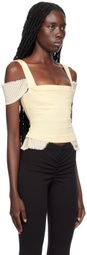 Miaou Yellow Renata Corset Top