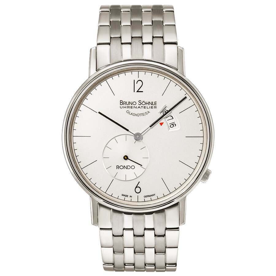 Bruno Sohnle Rondo Quartz Silver Dial Mens Watch 17-13053-262