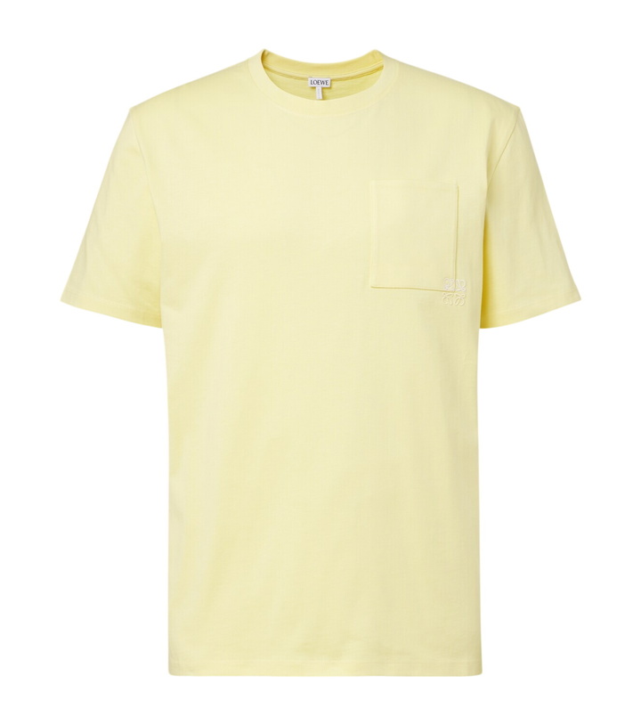 Photo: Loewe Logo embroidered cotton T-shirt