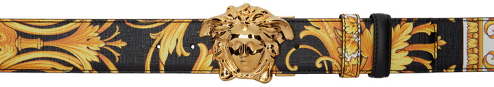 Photo: Versace Black & Gold Barocco Reversible Belt