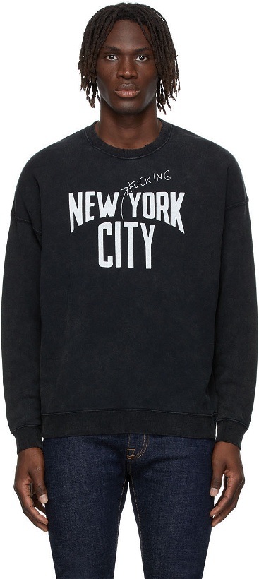 Photo: R13 Black NYFC Oversized Sweatshirt