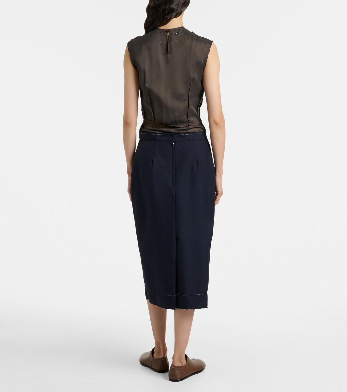 Maison Margiela Twill midi dress