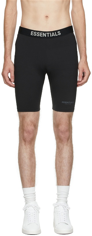 Photo: Essentials Black Athletic Biker Shorts