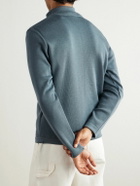 S.N.S. Herning - Naval Slim-Fit Wool Zip-Up Cardigan - Blue