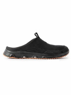 Salomon - RX Advanced Suede-Trimmed Leather Slip-On Sneakers - Black