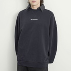 Balenciaga Men's Logo Polo Shirt in Faded Black/White