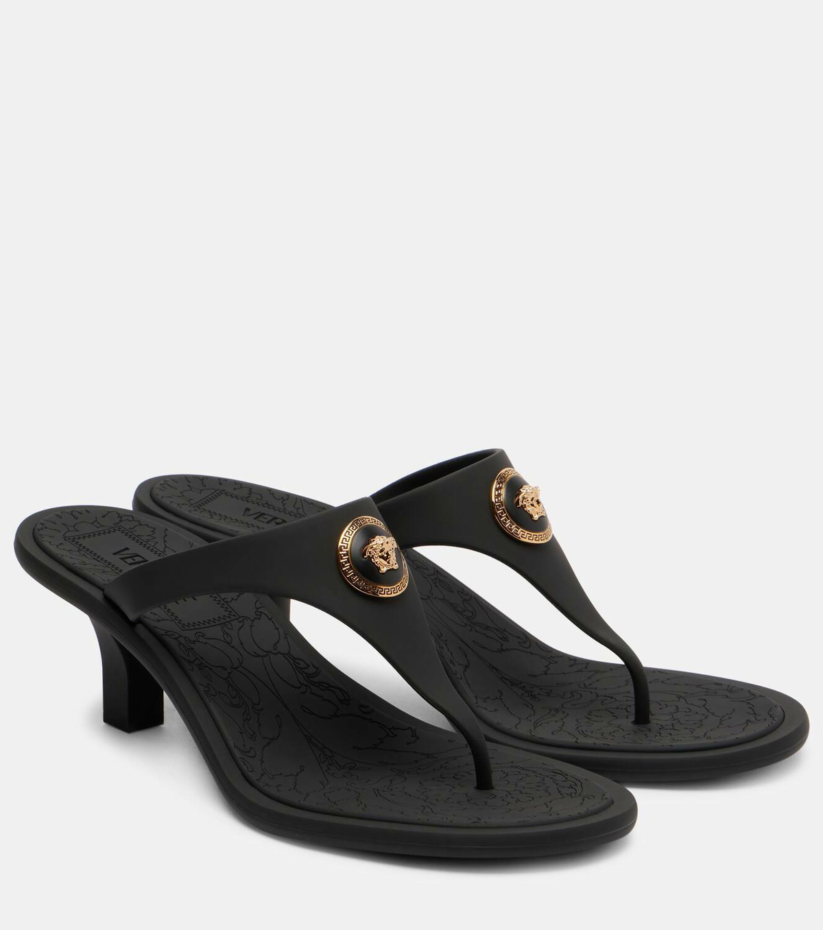 Versace Alia Medusa 55 thong sandals
