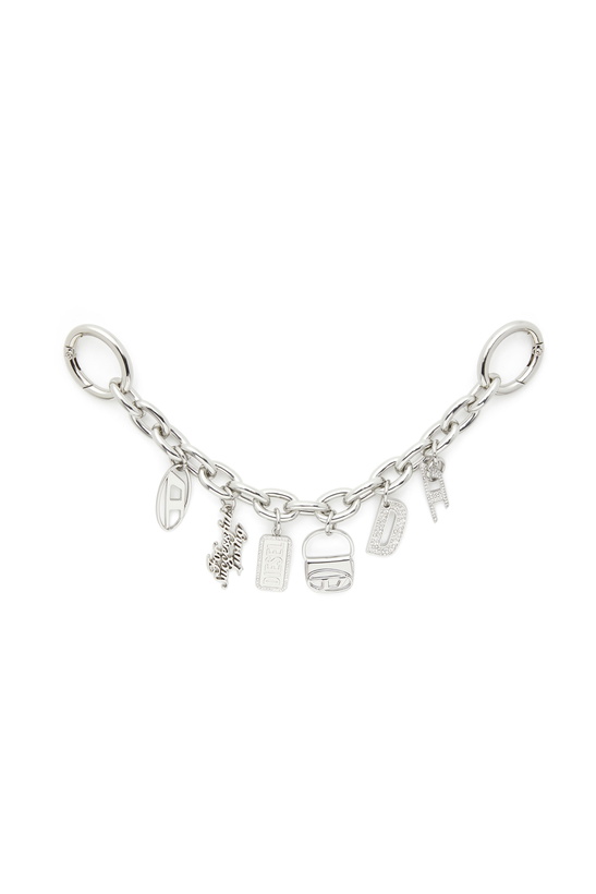 Photo: Diesel Charm detachable chain - Charms and Keyrings Womens in Silver