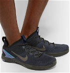 Nike Training - Metcon DSX 2 Flyknit and Rubber Sneakers - Midnight blue