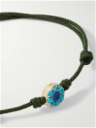 Luis Morais - Gold, Turquoise, Enamel and Cord Bracelet