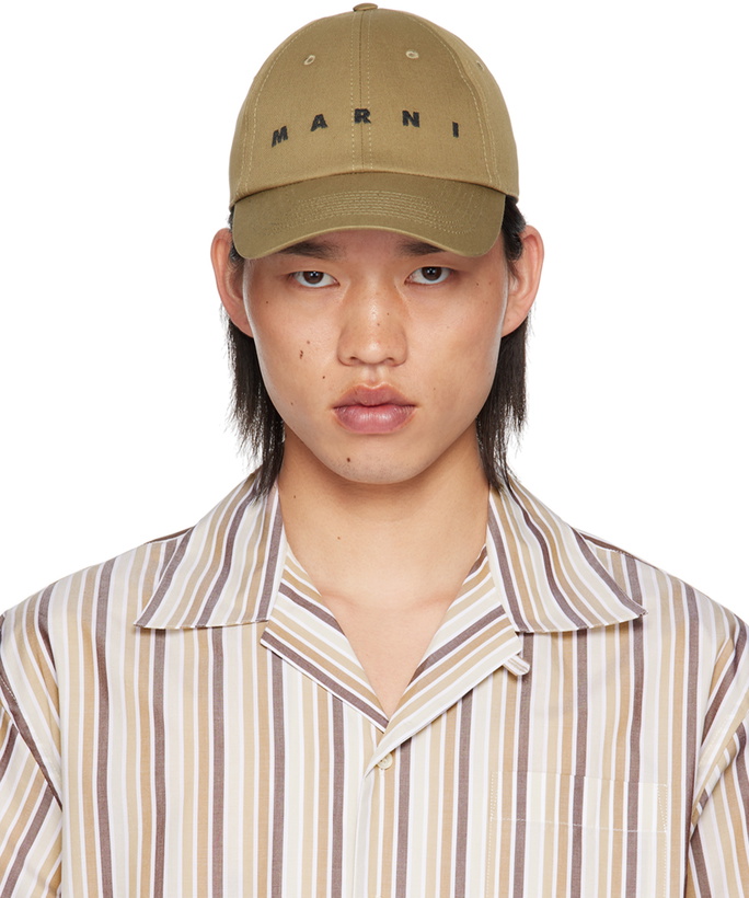 Photo: Marni Khaki Organic Gabardine Baseball Cap