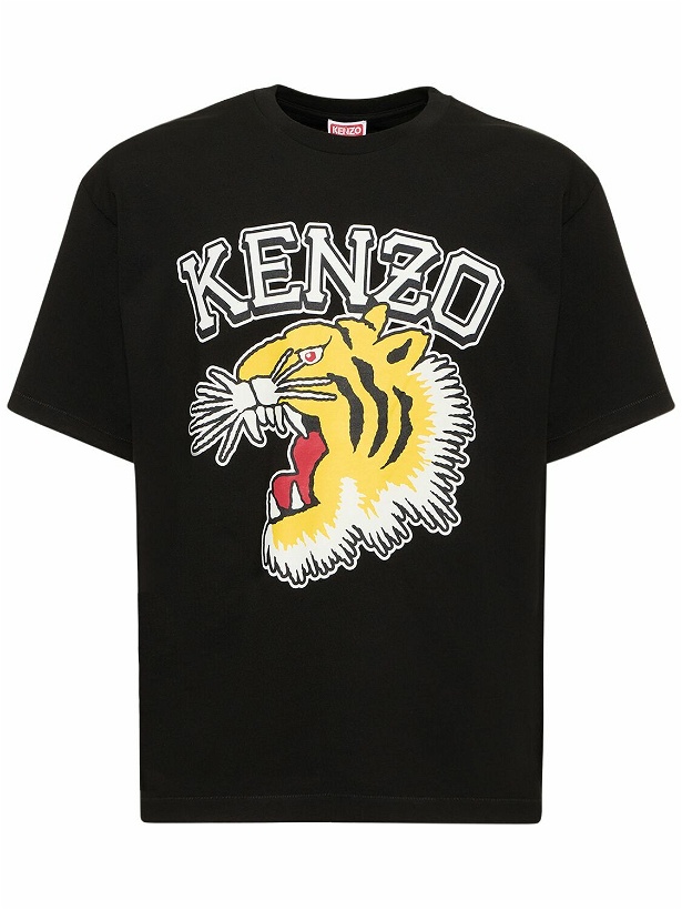 Photo: KENZO PARIS - Tiger Printed Cotton Jersey T-shirt