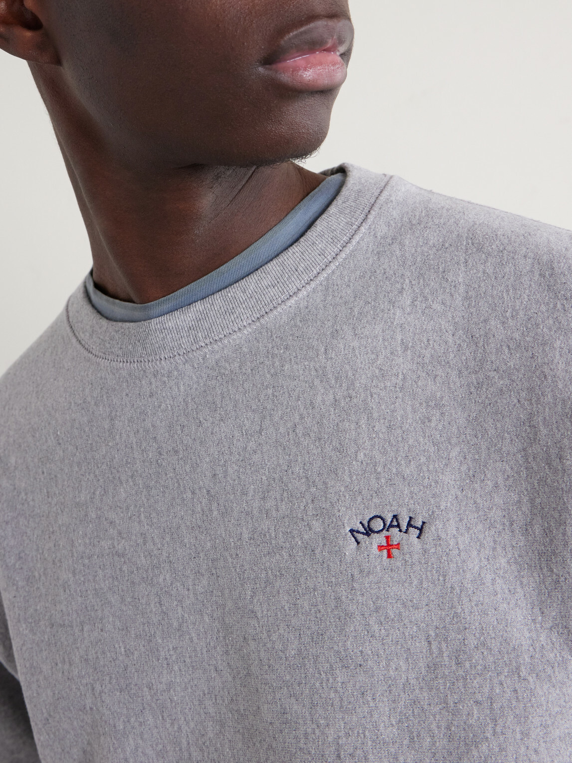 Noah - Logo-Embroidered Cotton-Jersey Sweatshirt - Gray