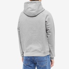 Drake's Men's Hoody in Grey Melange