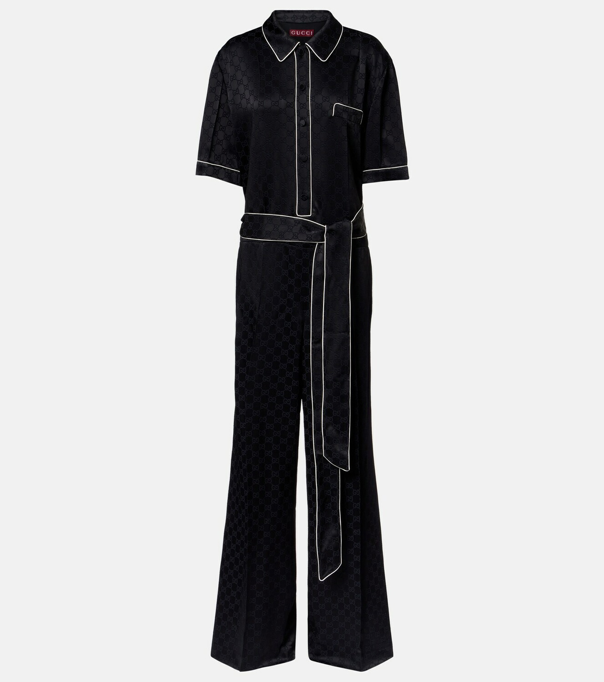 Gucci Hammered GG satin jumpsuit