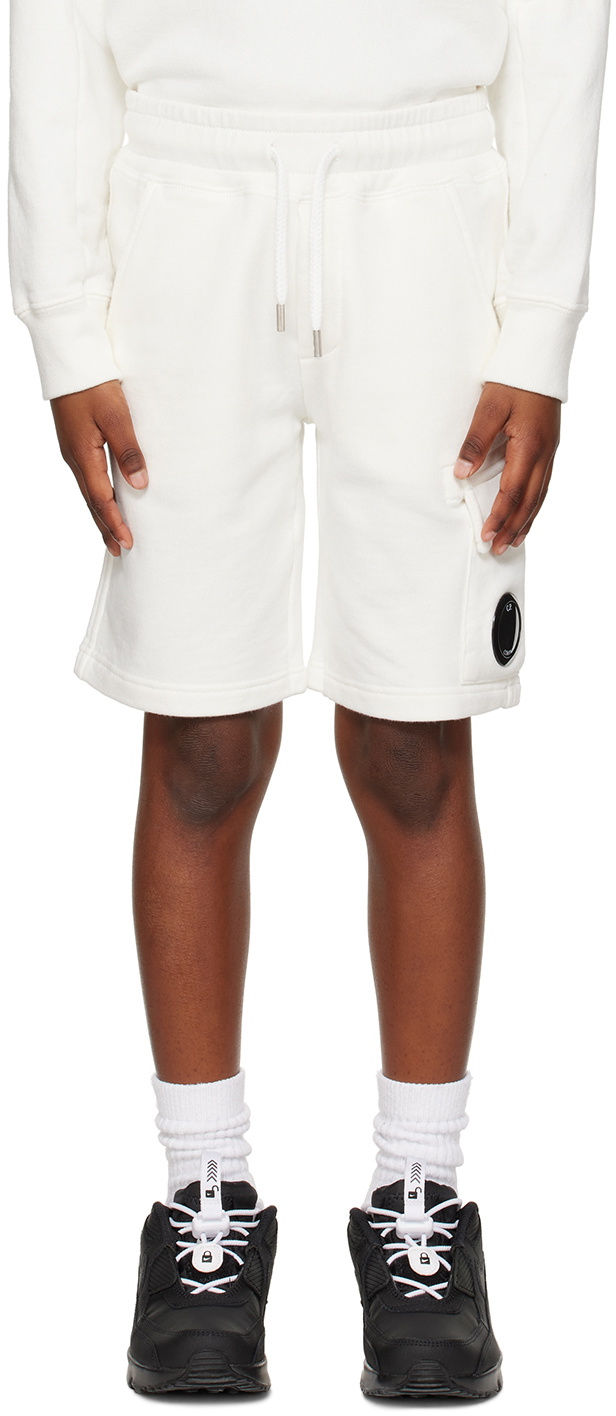 C.P. Company Kids Kids White Basic Shorts