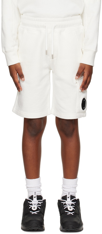Photo: C.P. Company Kids Kids White Basic Shorts
