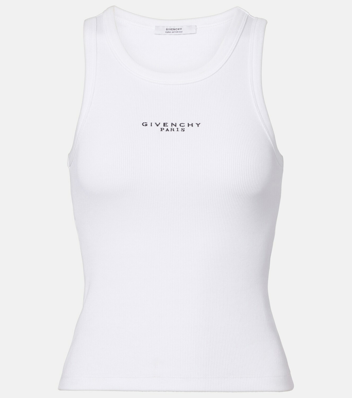 Givenchy Logo ribbed-knit cotton jersey tank top