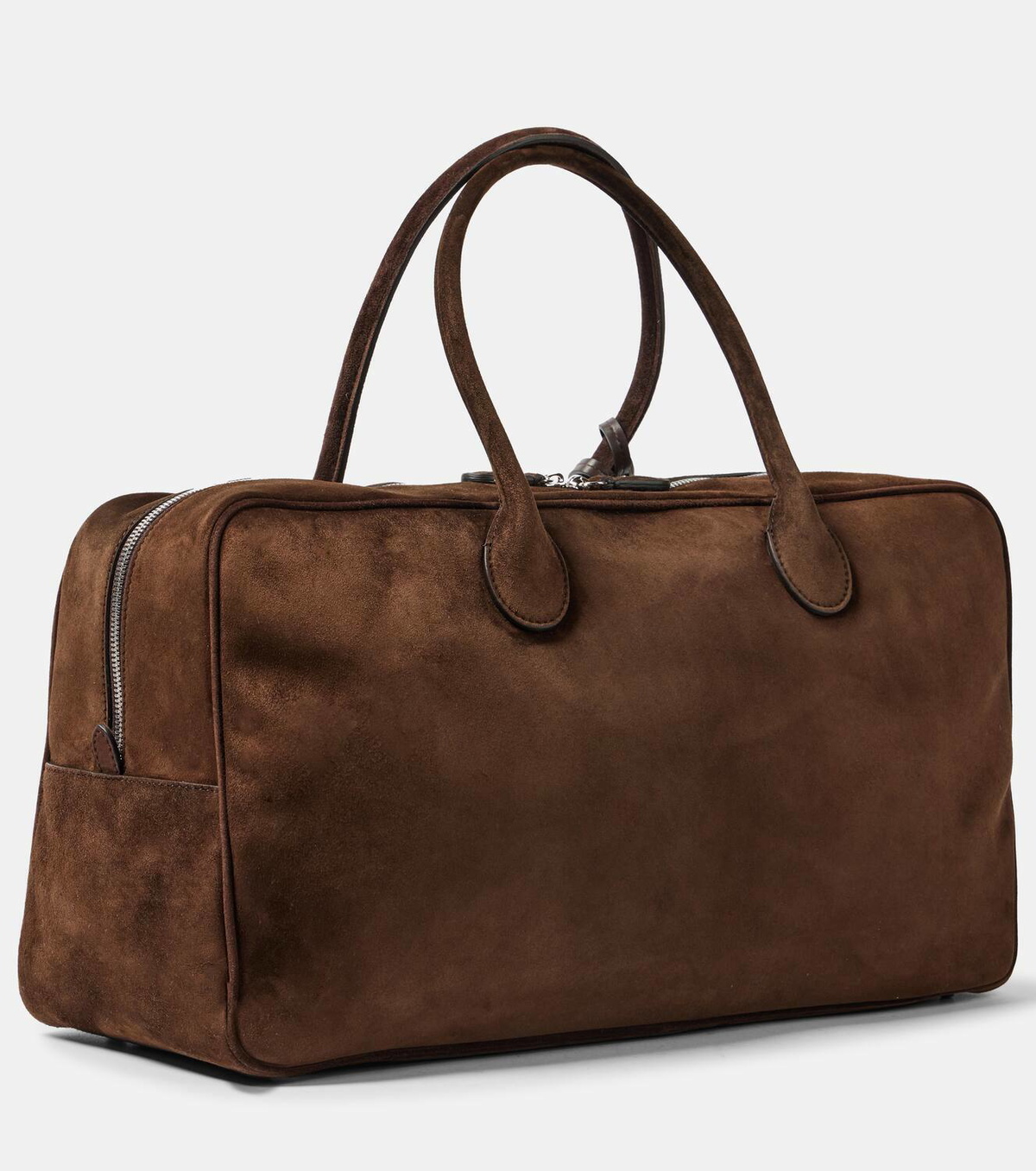 MAGDA BUTRYM SS25BALLETFLATSBROWN 関税送料込 Magda Butrym Brigitte Large suede duffel bag Magda Butrym