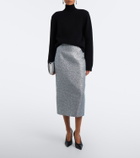 Emilia Wickstead Lorelei tweed pencil skirt