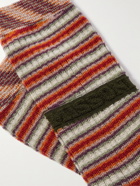 Missoni - Striped Cotton-Blend Socks - Orange