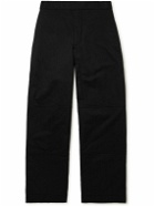 Jacquemus - Wide-Leg Cotton-Blend Trousers - Black