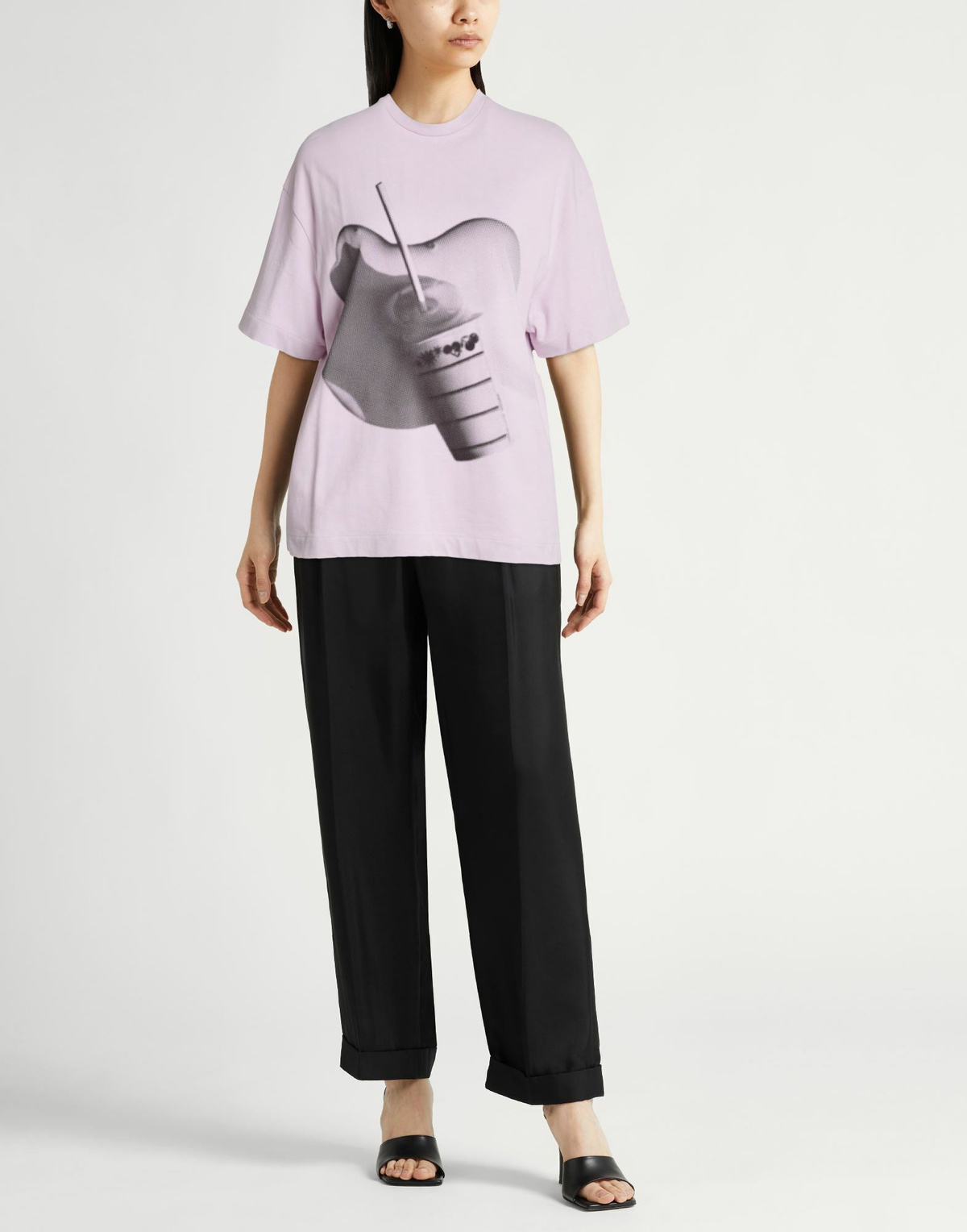 Jil Sander Womens T-shirt Lilac