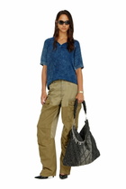 Diesel Cargo pants in cotton and nylon - Pants Womens in Green