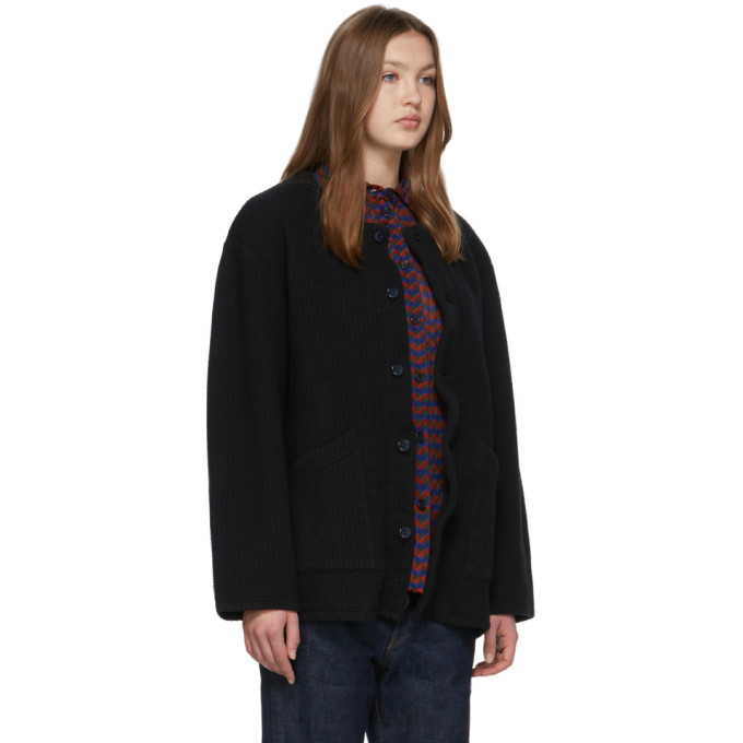 Chimala Black Quilted Cardigan