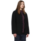 Chimala Black Quilted Cardigan