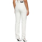 GmbH White Harness Straight-Leg Jeans