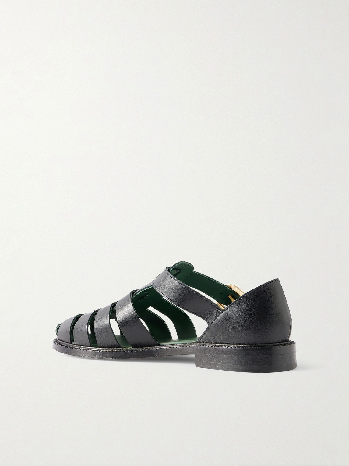 VINNY's - Leather Fisherman Sandals - Black