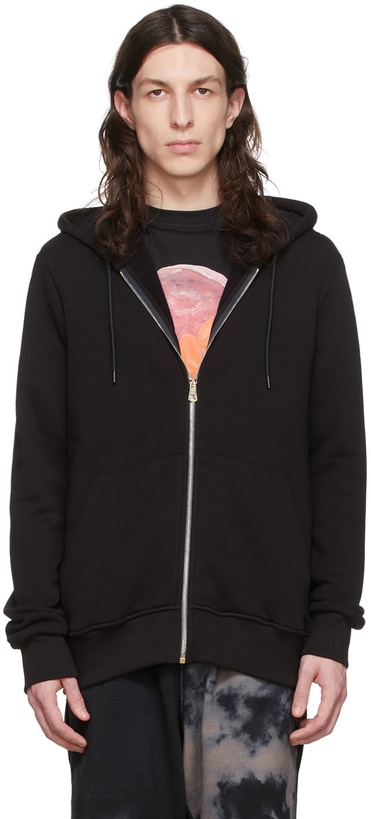 Photo: Paul Smith Black Artist Stripe Hoodie