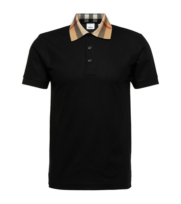 Photo: Burberry Burberry Check cotton piqué polo shirt