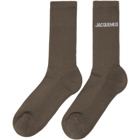 Jacquemus Brown Les Chaussettes Jacques Socks