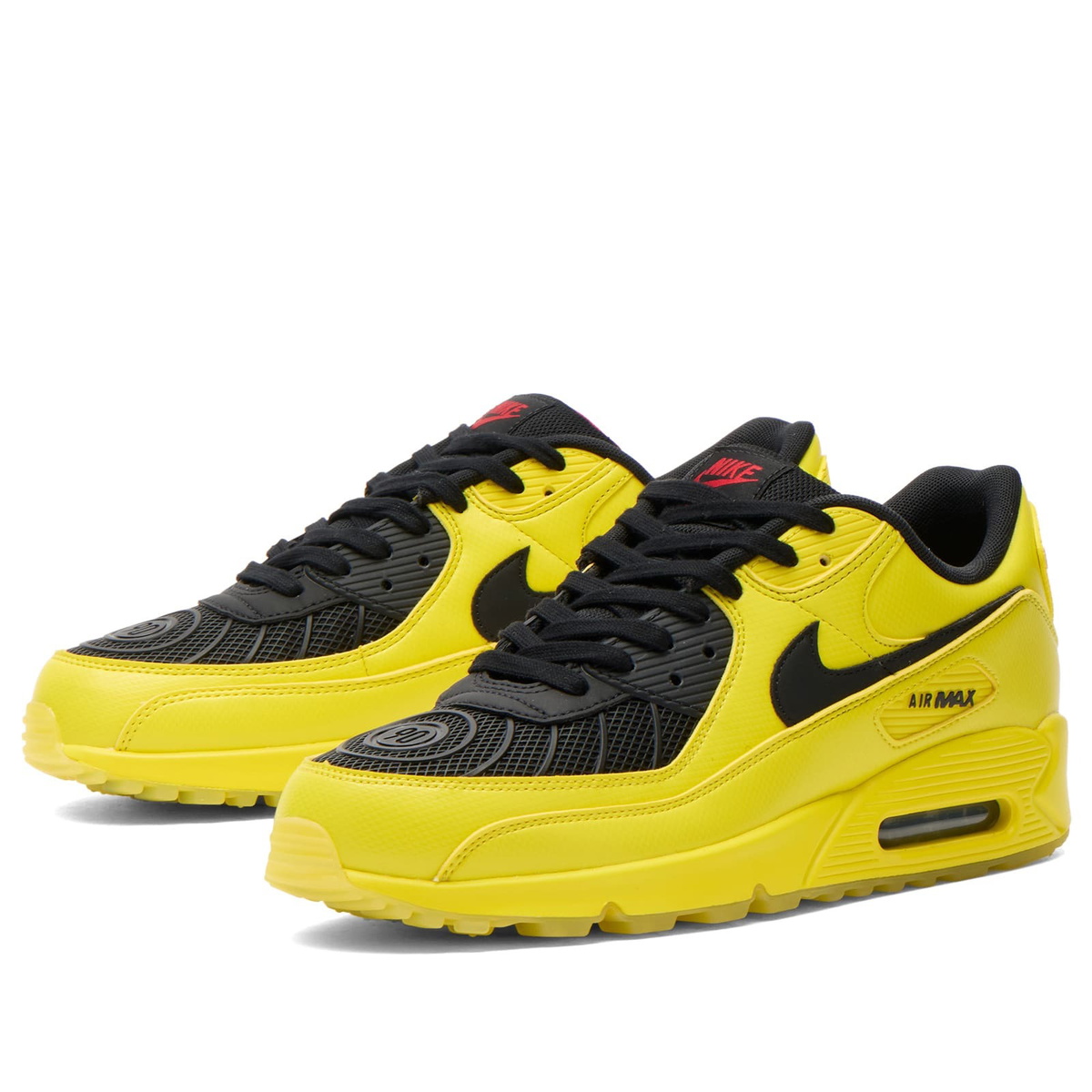 Nike Men's Air Max 90 Sneaker in Zest/Black/Red