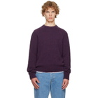 Dries Van Noten Purple Alpaca Sweater