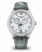 Patek Philippe Grand Complications Automatic Diamond White Dial Watch 4948G-010