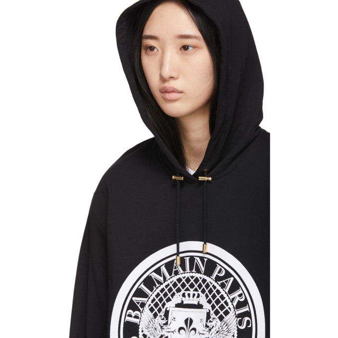 Balmain coin discount logo hoodie