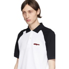 Alexander McQueen White and Black Logo Polo