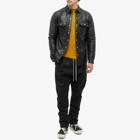 Rick Owens Men's Leather Overshirt in Black