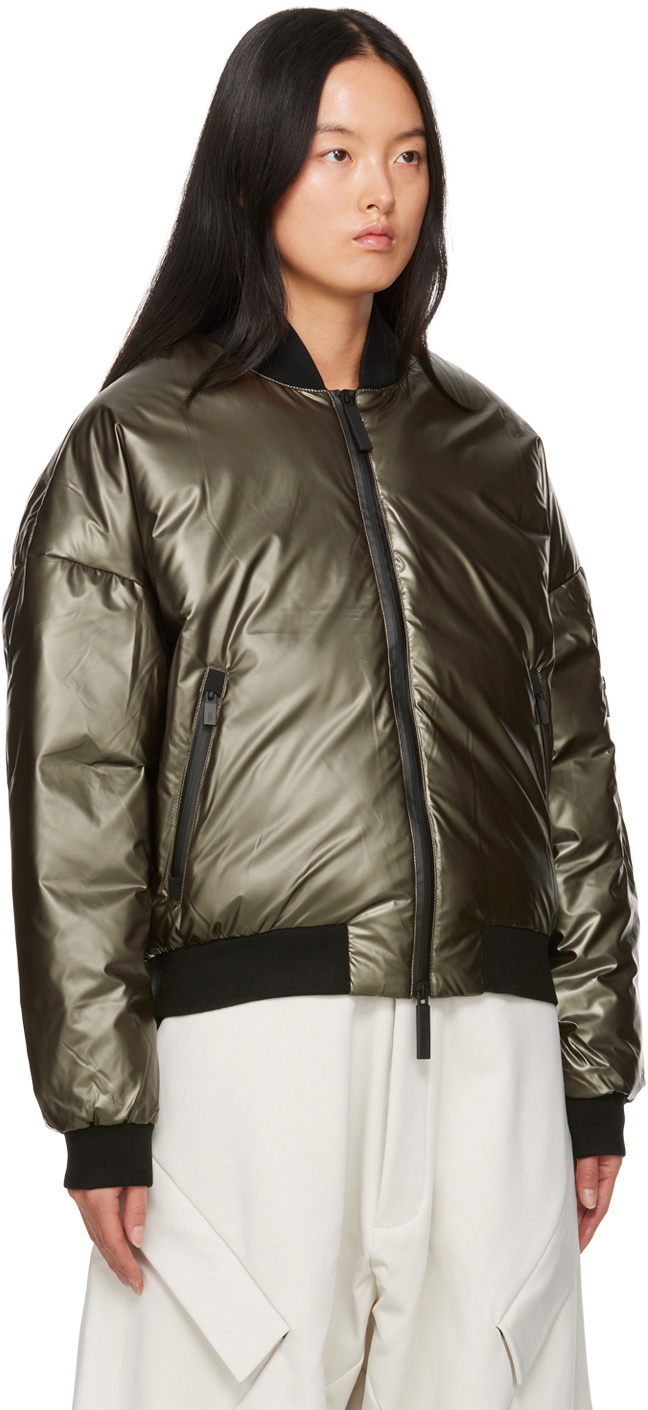 Templa Khaki Alkane Down Bomber Jacket